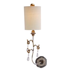 Tivoli 1-Light Wall Sconce in Cream Patina w with Silver and Gold