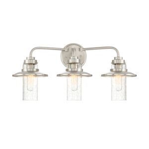 Dover 3-Light Bathroom Vanity Light in Satin Platinum