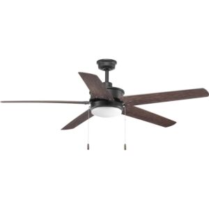 Whirl 1-Light 60" Outdoor Ceiling Fan in Forged Black