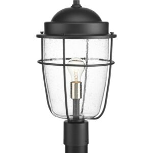 Holcombe 1-Light Post Lantern in Black