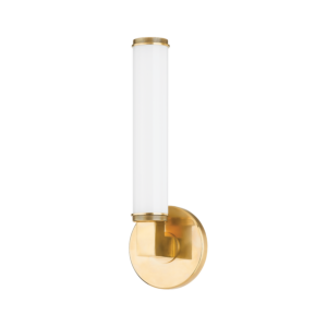 Cromwell 1-Light Wall Sconce in Aged Brass