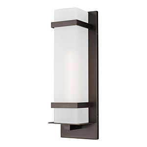 Generation Lighting Alban LED Outdoor Wall Light in Antique Bronze