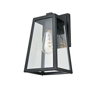 DVI Moraine Outdoor 1-Light Outdoor Wall Sconce in Black