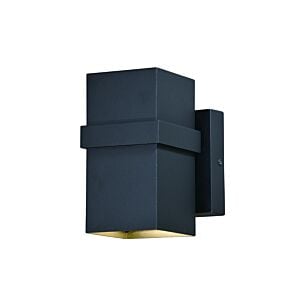 Lavage 2-Light LED Outdoor Wall Mount in Textured Black