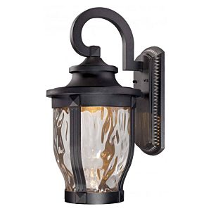 The Great Outdoors Merrimack 20 Inch Outdoor Wall Light in Black