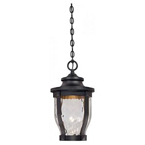 The Great Outdoors Merrimack™ Led 18 Inch Outdoor Hanging Light in Black
