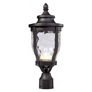 The Great Outdoors Merrimack LED 19 Inch Outdoor Post Light in Black