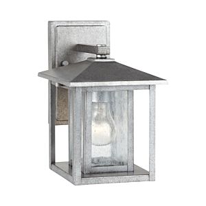 Sea Gull Hunnington 11 Inch Outdoor Wall Light in Weathered Pewter