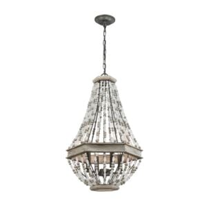 Summerton 4-Light Chandelier in Washed Gray