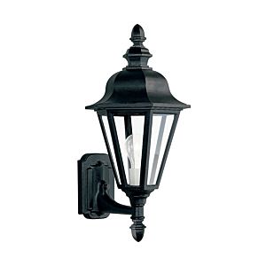 Sea Gull Brentwood 20 Inch Outdoor Wall Light in Black