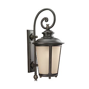 Sea Gull Cape May 30 Inch Outdoor Wall Light in Burled Iron