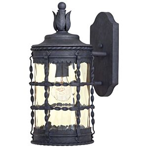 The Great Outdoors Mallorca 16 Inch Outdoor Wall Light in Spanish Iron