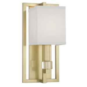  Dixon Wall Sconce in Aged Brass with Crystal Cubes Crystals