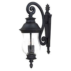 The Great Outdoors Newport 3 Light 28 Inch Outdoor Wall Light in Heritage