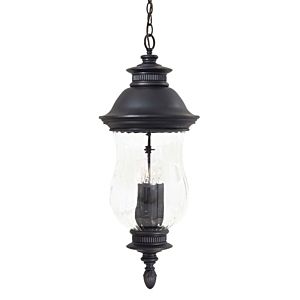 The Great Outdoors Newport 4 Light 30 Inch Outdoor Hanging Light in Heritage
