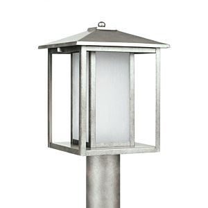 Sea Gull Hunnington 15 Inch Outdoor Post Light in Weathered Pewter
