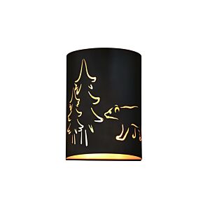 Katmai 2-Light Wall Sconce in Noble Bronze and Brass Gold