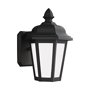 Sea Gull Brentwood 10 Inch Outdoor Wall Light in Black