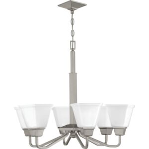 Clifton Heights 6-Light Chandelier in Brushed Nickel