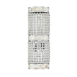 Savoy House Bourne by Brian Thomas Crystal Wall Sconce in Polished Chrome