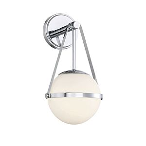 Polson 1-Light Wall Sconce in Polished Chrome