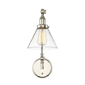Savoy House Drake 1 Light Adjustable Wall Sconce in Polished Nickel