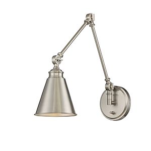 Savoy House Morland 1 Light Adjustable Wall Sconce in Polished Nickel