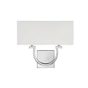 Rhodes 2-Light Wall Sconce in Polished Nickel