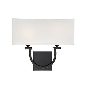 Savoy House Rhodes 2 Light Wall Sconce in Classic Bronze