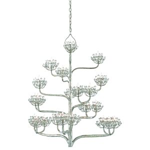 Marjorie Skouras 22-Light 22 Light Chandelier in Contemporary Silver Leaf