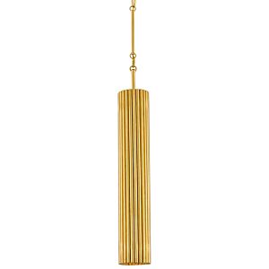 Penfold 1-Light LED Pendant in Contemporary Gold Leaf with Painted Contemporary Gold
