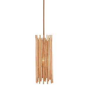 Teahouse 1-Light Pendant in Natural Rattan