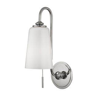 Hudson Valley Glover 16 Inch Wall Sconce in Polished Nickel