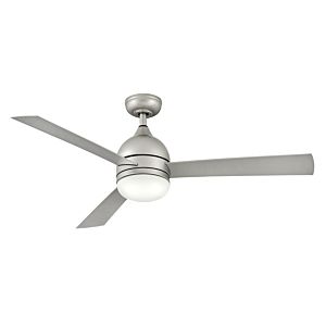 Verge LED 52 Indoor/Outdoor Ceiling Fan in Brushed Nickel"