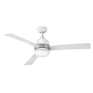 Verge LED 52 Indoor/Outdoor Ceiling Fan in Matte White"