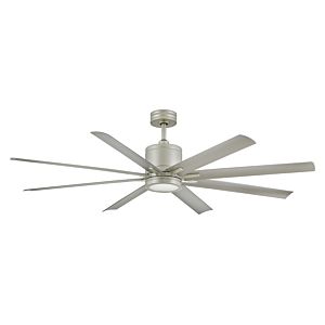 Hinkley Vantage LED 66 Inch Indoor/Outdoor Ceiling Fan in Brushed Nickel