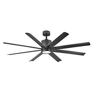 Hinkley Vantage LED 66 Inch Indoor/Outdoor Ceiling Fan in Matte Black