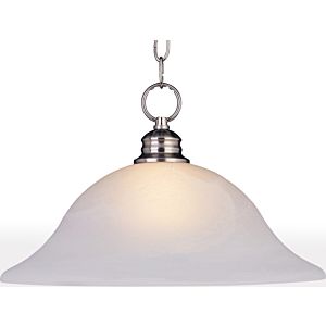 Maxim Lighting Essentials Frosted Glass Pendant in Satin Nickel
