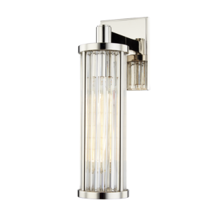 Hudson Valley Marley 14 Inch Wall Sconce in Polished Nickel
