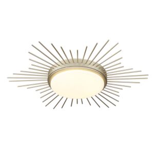 Kieran 1-Light LED Flush Mount in White Gold