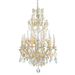 Buttermere 6-Light Chandelier in Natural with Crushed Shell