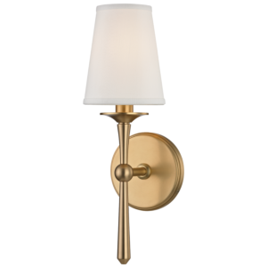 Hudson Valley Islip 15 Inch Wall Sconce in Aged Brass