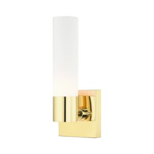 Aero 1-Light Wall Sconce in Polished Brass