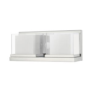 Duval 2-Light Bathroom Vanity Light in Polished Chrome