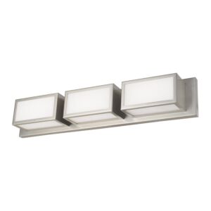 Sutter 3-Light LED Bathroom Vanity Light in Brushed Nickel