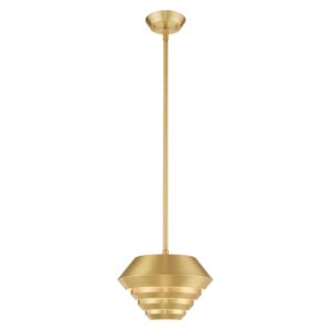 Amsterdam 1-Light Mini Pendant in Satin Brass