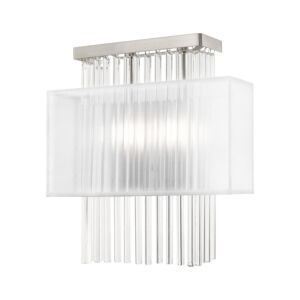 Alexis 2-Light Wall Sconce in Brushed Nickel