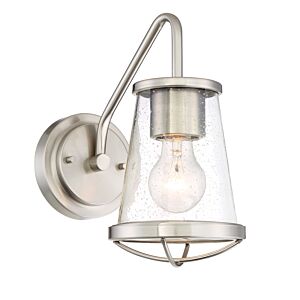 Darby 1-Light Wall Sconce in Satin Platinum
