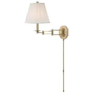 Hudson Valley Ravena 16 Inch Wall Sconce in Aged Brass
