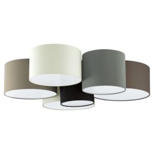 Pastore 6-Light Ceiling Mount in White,Black, Taupe, Grey, Cappucino